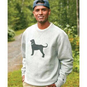 The Black Dog Heavyweight Crewneck Sweatshirt Men’s XXXL Gray Logo Graphic